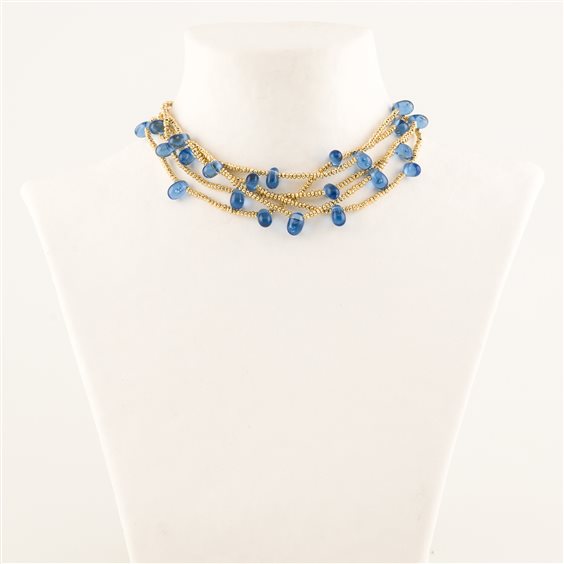 Collana House of Tuhina Donna in Lega metallica TH-N479G-GB-58 - TH-N479G-GB-58